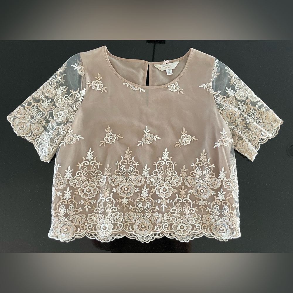 Dusty Rose top - runs small!